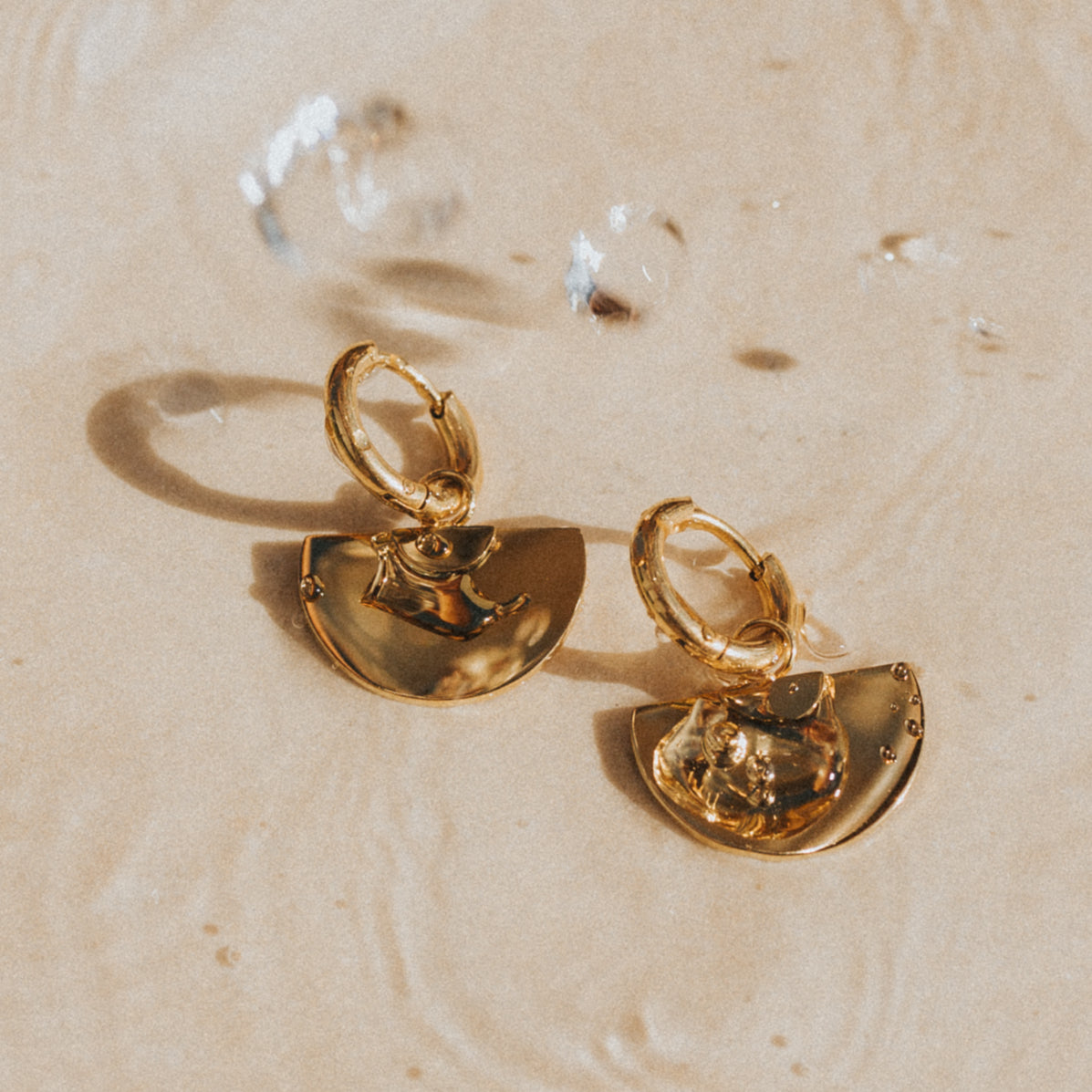 surf jewellery lore of the sea gold earrings