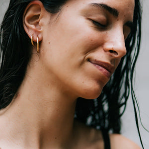 Lore of the Sea waterproof surf earrings 18k gold