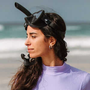 silver surf waterproof earrings hoops lore of the sea