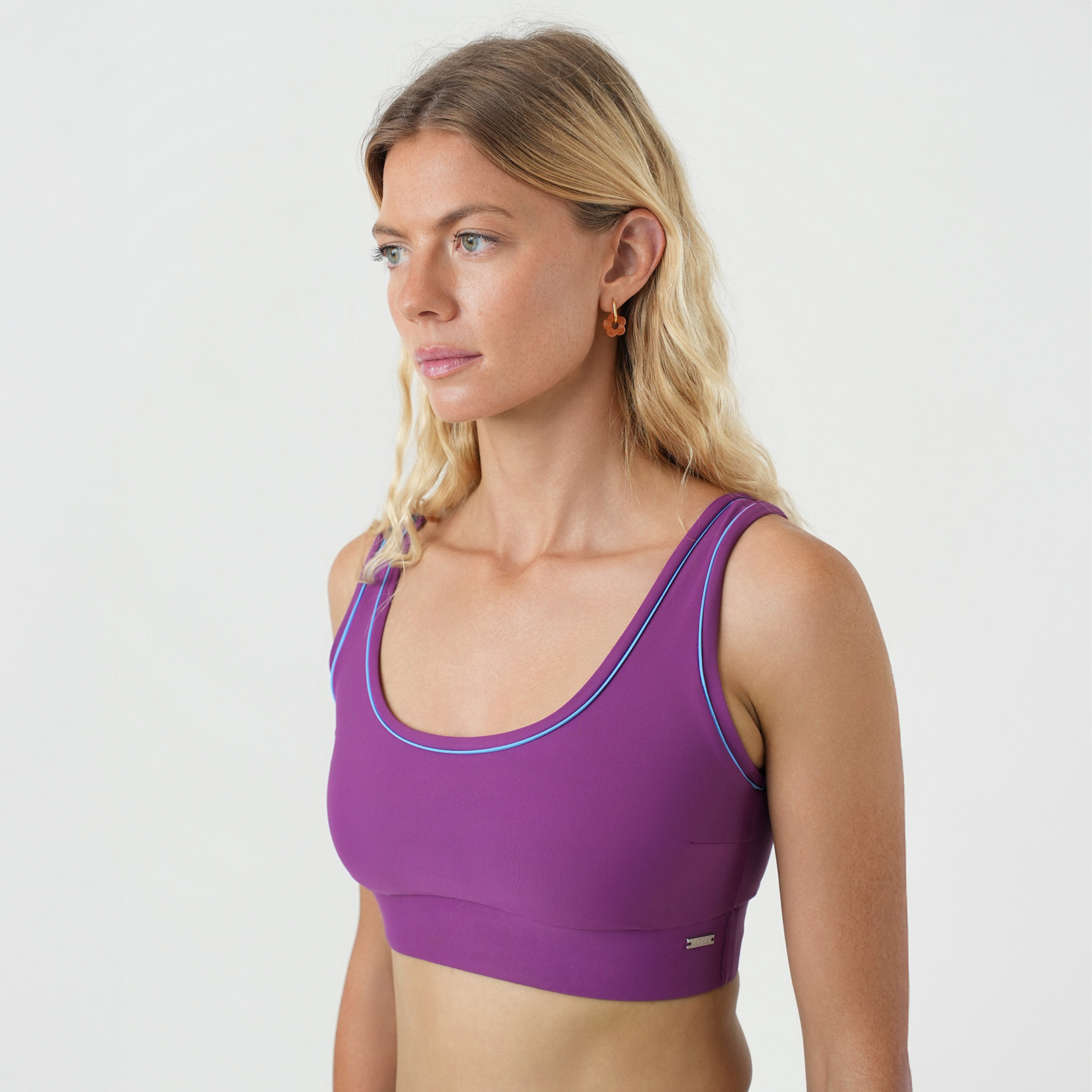 purple surf bikini top