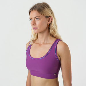 purple surf bikini top