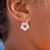 MARGARITA 18K GOLD SURF EARRINGS - White