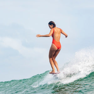 ARTHA ONE PIECE PAPAYA high cut on the waist to make your legs look longer 