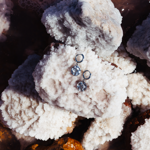 silver drift coin earrings waterproof rust proof