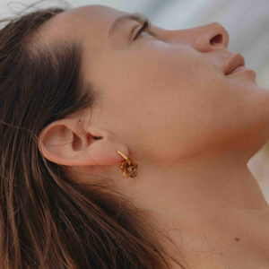 margarita earrings chocolate