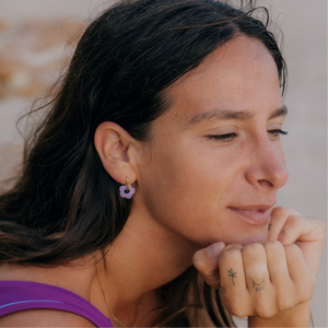 margarita earrings lila