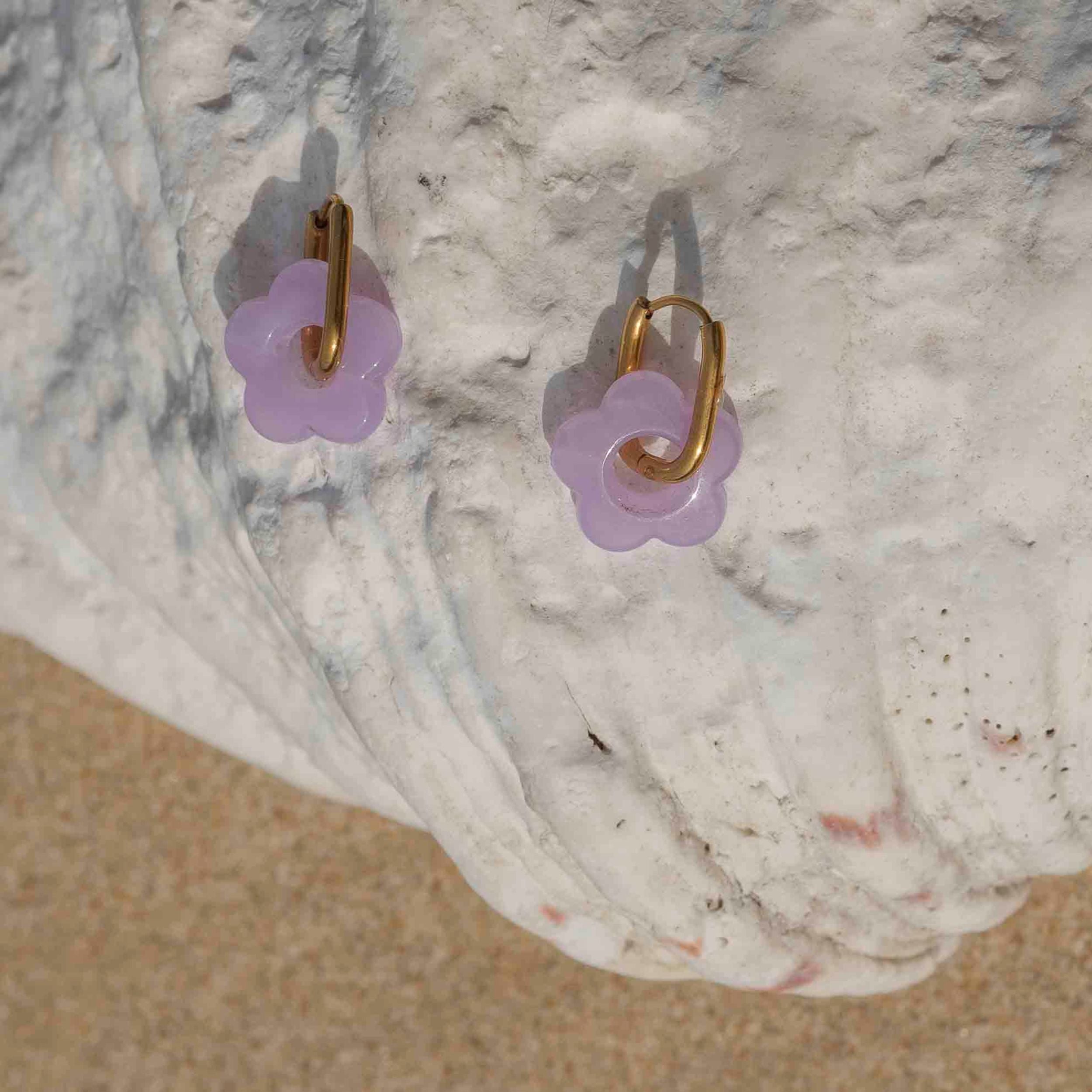 MARGARITA 18K GOLD SURF EARRINGS - Lila