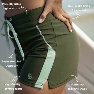 women boardshorts jungle features