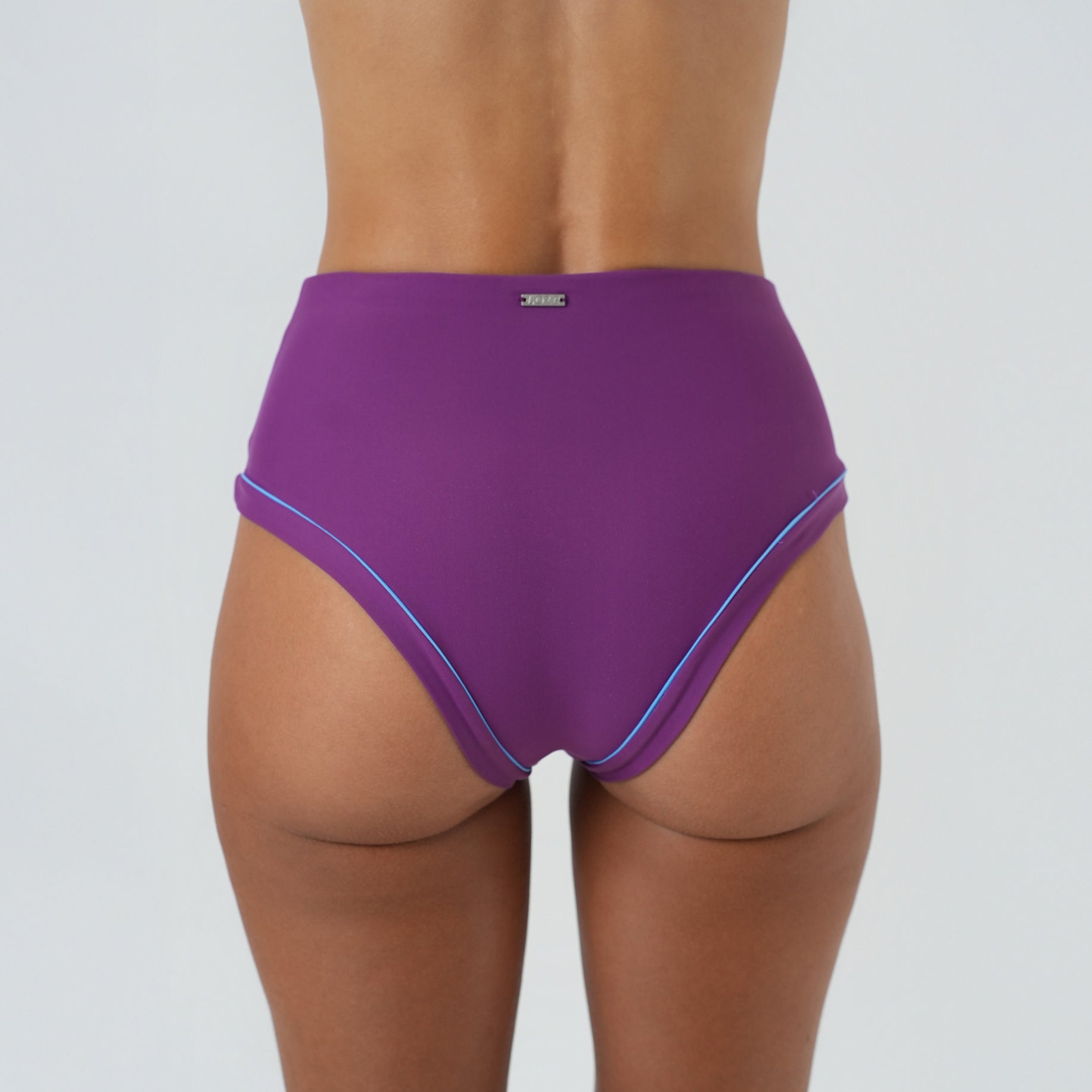 Surf bikini high waist bottoms purple