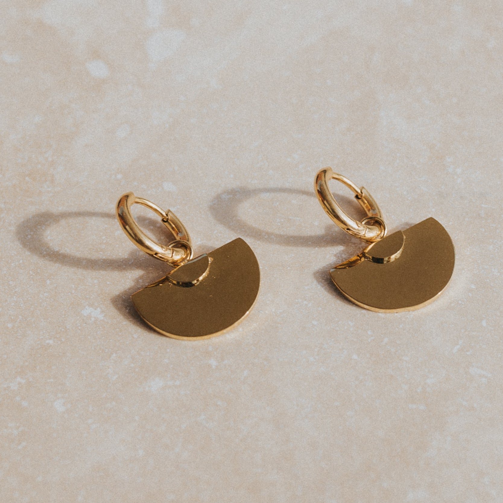 surf jewellery gold waterproof earrings