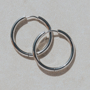 20mm silver surf earrings waterproof