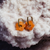 MARGARITA 18K GOLD SURF EARRINGS - Peach