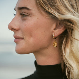 waterproof surf earrings gold