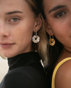 urchin silver surf earrings