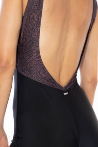 Open back one piece recycled surfsuit lore of the sea