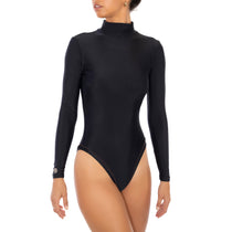 ALAIA black surfsuit recycled one piece  longe sleeves