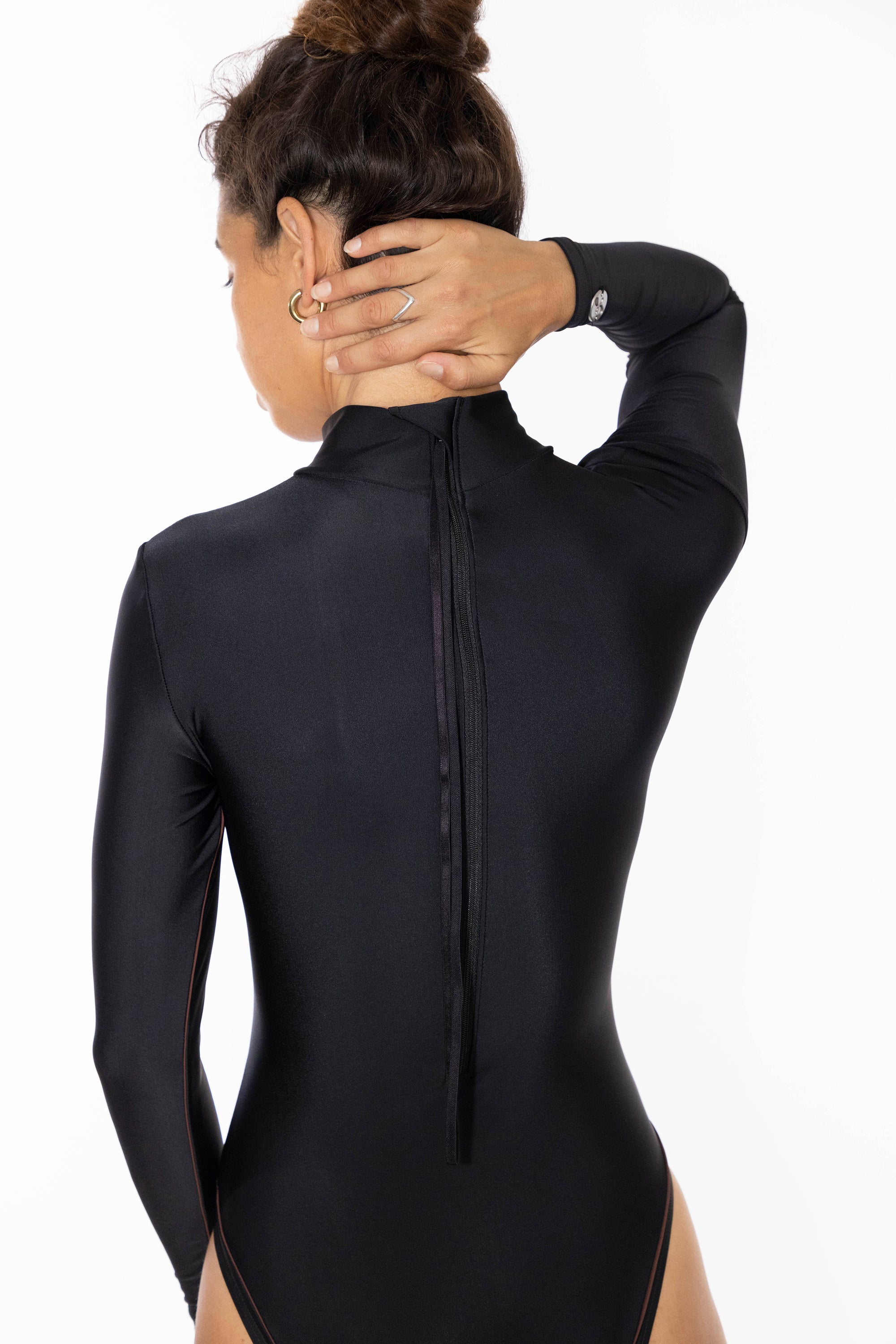 high neck black surf suit lore of the sea