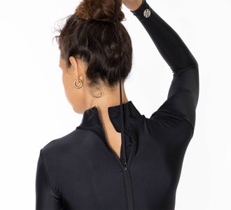 women functional surfsuit black lore of the sea
