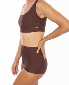 Brown shorty bikini set lore of the sea