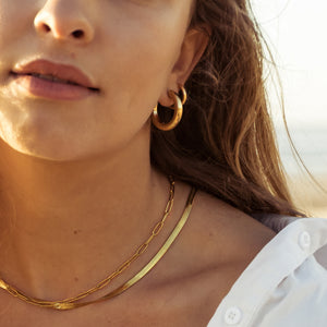 Jewellery ocean resistant surfing jewellery gold earrings