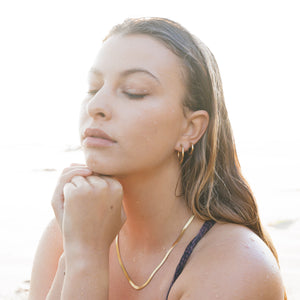 GOLD SURF EARRINGS WATERPROOF OCEAN PROOF JEWELLERY