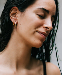 Lore of the Sea waterproof surf earrings 18k gold