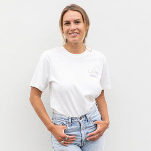 Lore of the Sea woman white t-shirt pura vida surf