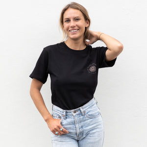 Women Organic Cotton black T-shirts Lore of the Sea