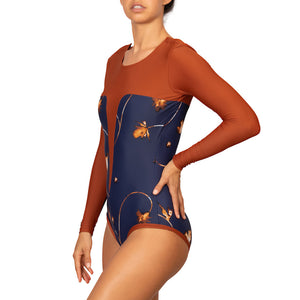 LAFITENIA SURFSUIT ROUILLE NUIT FLORALE-Surfsuit-Lore of the Sea