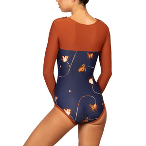LAFITENIA SURFSUIT ROUILLE NUIT FLORALE-Surfsuit-Lore of the Sea
