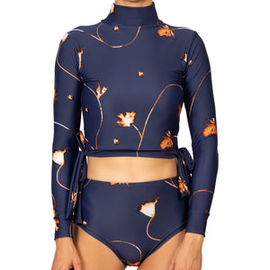 ACOTZ CROPPED TOP NUIT FLORALE-Lore of the Sea-Lore of the Sea