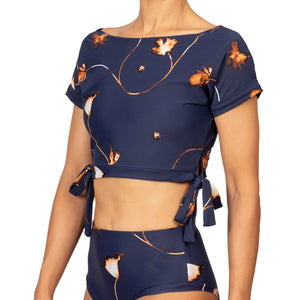 MAYARCO CROP TOP NUIT FLORALE-Lore of the Sea-Lore of the Sea
