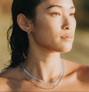 Waterproof necklace silver surf jewellery lore of the sea