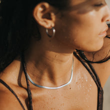 Silver snake chain surf jewelry by Lore of the Sea