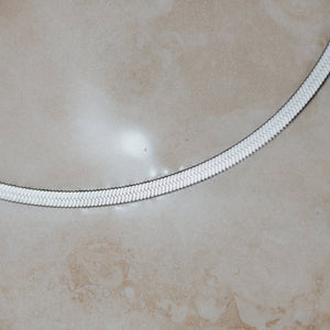 Snake chain silver necklace for surfing by Lore of the Sea